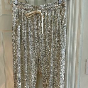 Gianni Bini sequin joggers size Medium